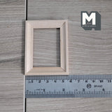 Miniature Rectangular Photo Frame 1:12 Scale Picture Frame Dollhouse Supplies Decoration 2-7/8 inch wide (wood) - i047