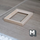 Miniature Rectangular Photo Frame 1:12 Scale Picture Frame Dollhouse Supplies Decoration 2-7/8 inch wide (wood) - i047