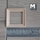 Miniature Square Photo Frame 1:12 Scale Picture Frame Dollhouse Supplies Decoration 2-3/8 inch wide (wood) - i047