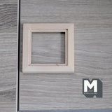 Miniature Square Photo Frame 1:12 Scale Picture Frame Dollhouse Supplies Decoration 2-3/8 inch wide (wood) - i047