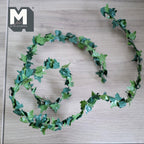 1:12 Scale Miniature Ivy Greenleaf Garland, Bendable Wire Stem, Cut to Length, 38 inch long, DIY Dollhouse Supply (style b)