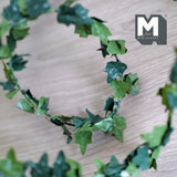 Dollhouse Miniature Ivy Greenleaf Garland Mini Christmas Decoration 38 inch long -