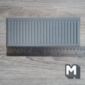 1:12 Scale Miniature Dollhouse Vertical Groove Wainscot Panel, 8-1/4 inch long (foamboard) (gray)