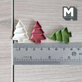 Miniature Christmas Tree Shaped Compartment Trays 1:12 Scale Dollhouse Christmas Accessories Set of 3 , 1-1/4 inch long (medium) - G067