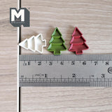 Miniature Christmas Tree Shaped Compartment Trays 1:12 Scale Dollhouse Christmas Accessories Set of 3 , 1 inch long (small) - G067