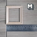 1:12 Scale Miniature Rectangular Photo Frame with Glazing and Backing, Ready to Paint, 3-1/8 inch wide Dollhouse Supply