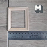 Miniature Rectangular Photo Frame 1:12 Scale Picture Frame Dollhouse Decoration 3-1/8 inch wide (wood) - i047