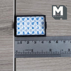 1:12 Scale Miniature Wood Delft Tile Tray, Blue and White, 1-5/8 inch long, DIY Dollhouse Supply