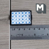 Miniature Wooden Delft Tile tray Tray in 1 Inch Scale Stained 1:12 Scale Food Tray - F058