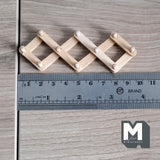 Miniature Accordion Wall Rack 1:12 Scale Dollhouse Expandable Coat Rack Laundry Room - D057