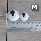 1:12 Scale Miniature Metal Pedestal Cake Stands, Set of 2, 3/4 inch tall, DIY Dollhouse Supply (white)