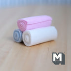 Miniature Rolled Towels Set of 3 , 1:12 Scale Dollhouse Bathroom Accessories 1-9/16 inch long - F020