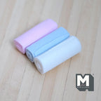 Miniature Rolled Towels Set of 3 , 1:12 Scale Dollhouse Bathroom Accessories 1-9/16 inch long - F020
