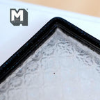 Miniature Clear Embossed Vanity Tray 1:12 Scale Dollhouse Serving Tray 2-1/8 inch long (resin) - F065