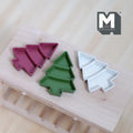 1:12 Scale Miniature Christmas Tree Compartment Trays, Set of 3, 1-5/8 inch long, DIY Dollhouse Supply (large)