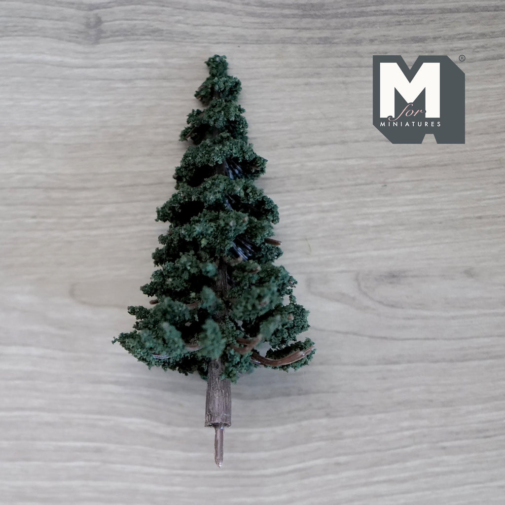 Dollhouse Miniature Pine Tree 3-13/16 inch tall (dark green) - I039