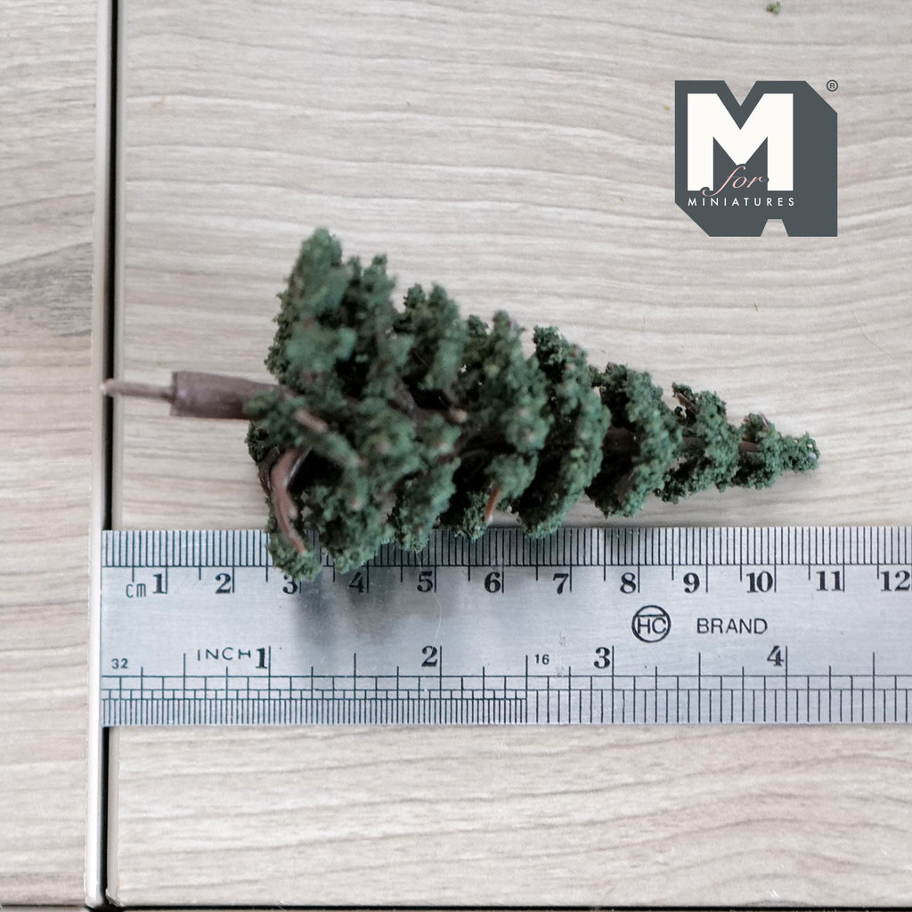 Dollhouse Miniature Pine Tree 3-13/16 inch tall (dark green) - I039