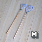 Miniature Fishnet Set of 2 , 1:12 Scale Fishing Net Dollhouse Outdoor Sport Decoration 5 inch long (white) - H018