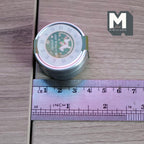 Dollhouse Miniature Christmas Tins 1:12 Scale Storage Container with Lid 1-7/16 inch dia. (green) - J014