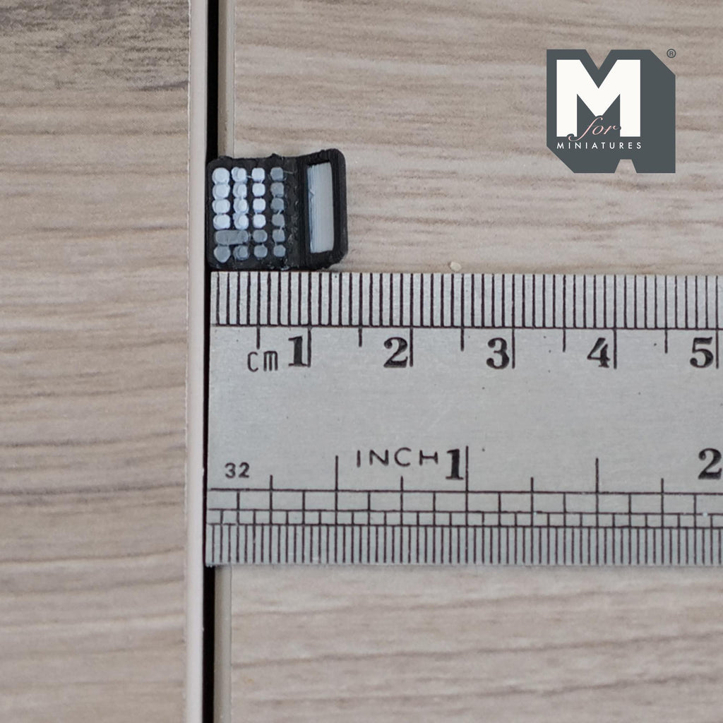 Miniature Calculator 1:12 Scale Diorama Accessories (black) - G065