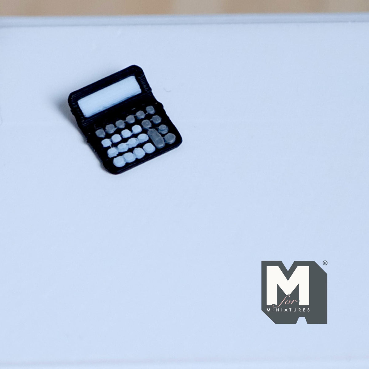 Miniature Calculator 1:12 Scale Diorama Accessories (black) - G065
