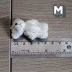 Miniature Plush Bear Doll 1:12 Scale Dollhouse Decoration 2 inch tall (white) - G029
