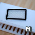 Miniature Clear Embossed Vanity Tray 1:12 Scale Dollhouse Serving Tray 2-1/8 inch long (resin) - F065