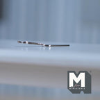 Miniature Silver Cake Server 1:12 Scale Dollhouse Kitchen Accessories 1-1/16 inch long  - F073