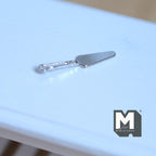 Miniature Silver Cake Server 1:12 Scale Dollhouse Kitchen Accessories 1-1/16 inch long  - F073