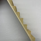 1:12 Scale Miniature Unfinished Dollhouse Steep Narrow Staircase, 11 Treads, 2-3/16 inch wide