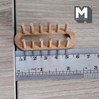 Miniature Wood Dish Rack Plate Holder 1:12 Scale Dollhouse Kitchen Accessories 2-5/16 inch long - D021