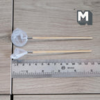 Miniature Fishnet Set of 2 , 1:12 Scale Fishing Net Dollhouse Outdoor Sport Decoration 5 inch long (white) - H018