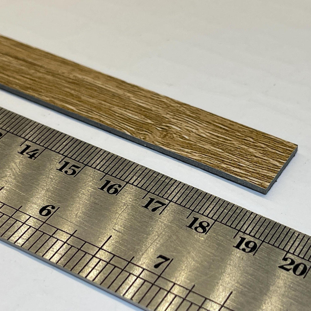 1:12 Scale Miniature Wood Textured Vinyl Peel and Stick Floor Planks, Set of 20, 3-15/16 inch long, DIY Dollhouse Supply (beige) (C)