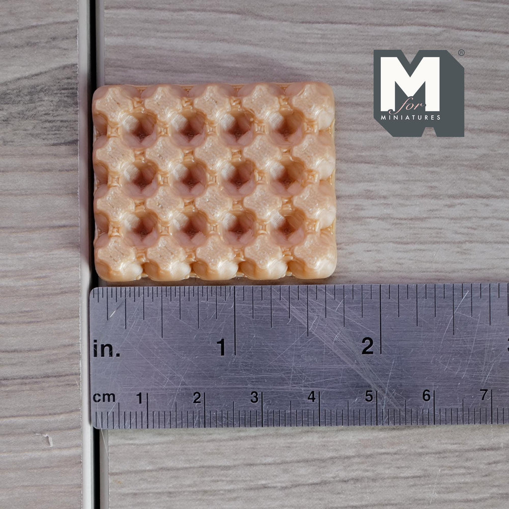 Miniature 12 Egg Carton Dollhouse Kitchens and Groceries (brown) (Fake miniature) - C033