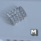 Miniature Metal Shelving Insert Cooling Rack 1:12 Scale Dollhouse Kitchen Accessories 1-1/16 inch long (silver) - E049