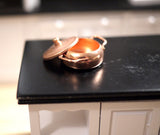 Dollhouse Supplies kitchen cooking pot doll house metal cookware 1 12 scale miniature - E042