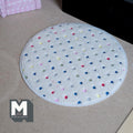 Miniature Multi Color Dot Shag Round Rug 1:12 Scale Dollhouse Carpet Colorful Modern Rug 6-1/8 inch dia. - C005