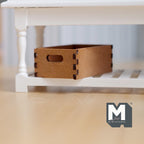 Miniature Wooden Storage Crate 1:12 Scale Dollhouse Decoration Milk Crate 3/4 inch tall (wood) - J031