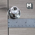 Miniature Metal Pedestal Serving Stand 1:12 Scale Large Size Cake Stand Patisserie Stand 1-7/16 inch dia. (large) (silver) - A019