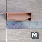 1:12 Scale Miniature Wood Scalloped Wall Shelf Kit, Unassembled, 3-3/8 inch long, DIY Dollhouse Supply (dusty pink)