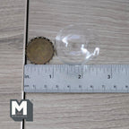 Miniature Glass Globe with Flat Metal Base Dollhouse Glass Dome Display Terrarium (large) - A098