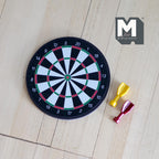 Miniature Magnetic Dart Board Set of 3 1:12 Scale Dollhouse Game Room Accessory 1-15/16 inch dia. - G018