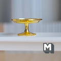Miniature Metal Pedestal Serving Stand 1:12 Scale Large Size Cake Stand Patisserie Stand 1-9/16 inch dia. (gold) - A018