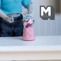Miniature Table Top Gumball Machine 1:12 Scale Dollhouse Decoration Candy Dispenser 1-3/16 inch tall  (pink) (non working)- E015
