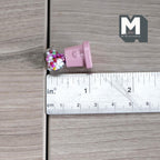 Miniature Table Top Gumball Machine 1:12 Scale Dollhouse Decoration Candy Dispenser 1-3/16 inch tall  (pink) (non working)- E015