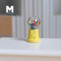 Miniature Table Top Gumball Machine 1:12 Scale Dollhouse Decoration Candy Dispenser 1-3/16 inch tall  (yellow) (non working) - E015