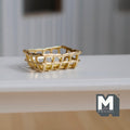 Miniature Metal Shelving Insert Cooling Rack 1:12 Scale Dollhouse Kitchen Accessories 1-1/16 inch long (gold) - E035