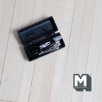 Miniature Metal Tool Box Set 1:12 Scale Tools Screw Driver Wrench Hammer 1 inch long (black) - H035