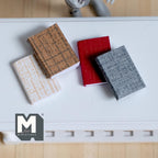 Miniature Books with Empty Pages , 1:12 Scale Dollhouse Decor Diary Journal Notepad Set of 4 (c) - C035