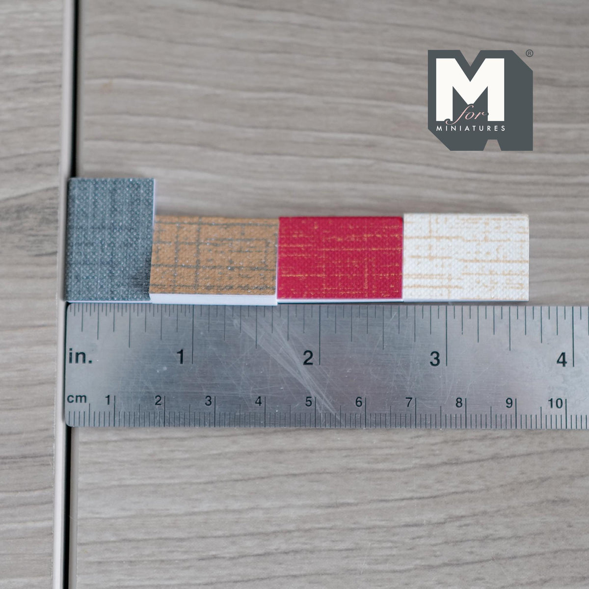 Miniature Books with Empty Pages , 1:12 Scale Dollhouse Decor Diary Journal Notepad Set of 4 (c) - C035
